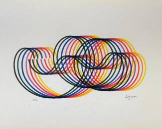 Yaacov Agam "Rhythm: Lines and Forms" Lithograph
