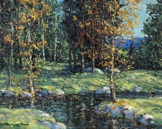 Marion Gray Traver Oil On Board
