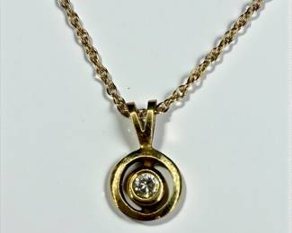 14K Gold & Diamond Necklace
