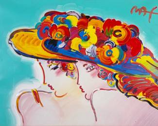 Peter Max "Friends" Mixed Media
