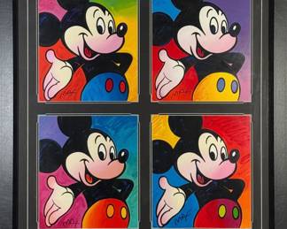 Peter Max 'Mickey Mouse' Suite of Four Serigraphs
