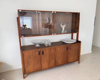 Danish-modern style sideboard, display cabinet, buffet