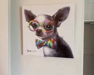 Fun chihuahua wall art