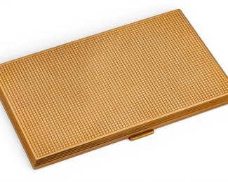 Lot 6
Cartier (Paris) 9K Yellow Gold Cigarette Case, Mid 20th C.