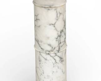 Lot 39
Italian White Marble Pedestal 1920-1930