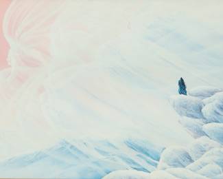 Lot 1035
Bill (William) Rabbit (American, 1946-2012) Offset Lithograph on Paper, 'December Winds'