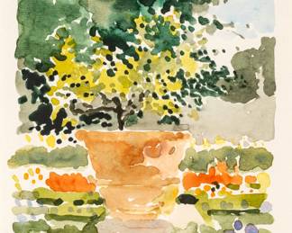 Lot 1037
Mignonette Yin Cheng (Chinese, 1933-2009) Watercolor on Paper 1992