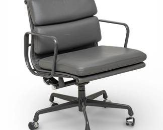 Lot 1060
Charles and Ray Eames for Herman Miller (American) Leather Aluminum Group Office Chair