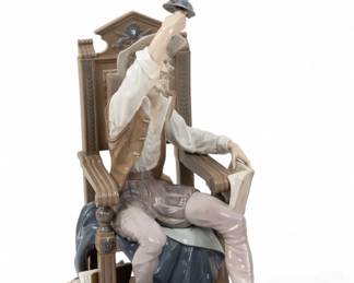 Lot 47
Lladro Large Size Porcelain 'I Am Don Quixote #1522', H 29" W 18"