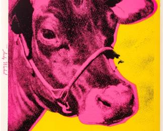Lot 1009
After Andy Warhol (American, 1928-1987) Screenprint in Colors on Wove Paper 1966, 'Cow'