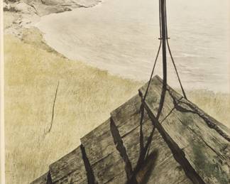Lot 1029
Andrew Wyeth (American, 1917-2009) Collotype Print on Paper, 1971, 'Northern Point'