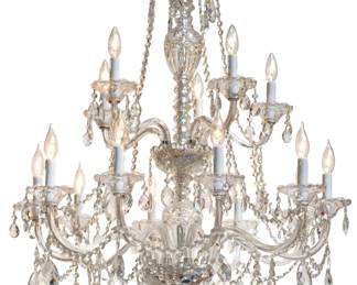 Lot 15
Schonbek "Sterling" Collection 15 Light Bavarian Crystal Chandelier 20th C.