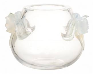 Lot 50
Lalique (French) Crystal Orchidee Vase H 6.5" Dia. 9"