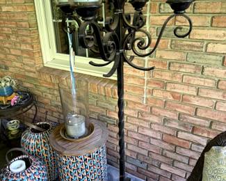 Standing Iron Candelabra