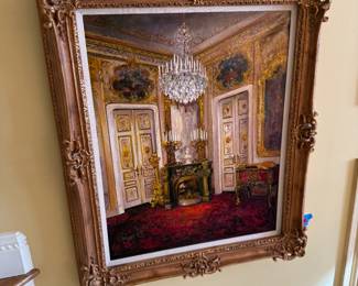 Ballroom Painting Oil on Canvas signed