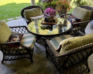 Outdoor Faux Wicker Set