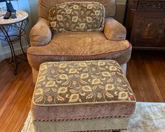 Club Chair and Ottoman