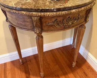 Marble Top Demilune