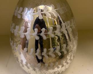Large Mercury Glass Egg