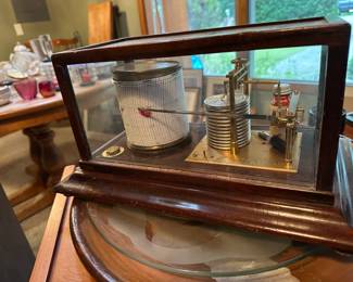 Antique Short & Mason Barograph - early 20th century - used by a science teacher.