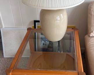 2 lamps like this, 2 tables like this.  Find the matching coffee table. nice