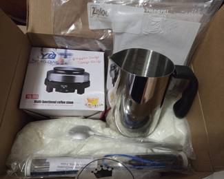 Candle Making Kit with Wax Melter, Thermometer, Stirrer, and YQ Multifunctional Coffee Stove