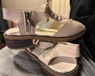 Womens Faux Leather Gladiator Sandals