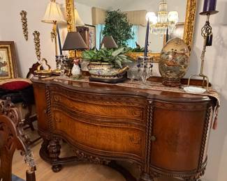 Sideboard is not for sale, only contents on the top.