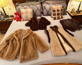 Mink coats and stoles