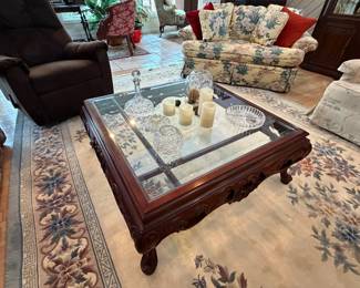 Coffee table not for sale, only contents on top