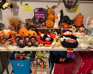 Huge room full of vintage and modern holiday items