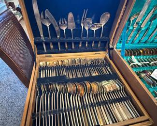 Vintage Brass Flatware - multiple sets