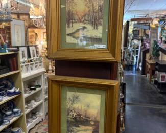 beautiful vintage framed art