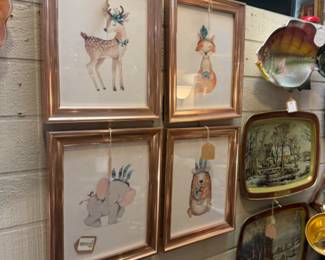 cute animal framed prints