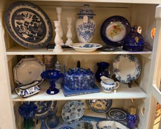 blue and white galore