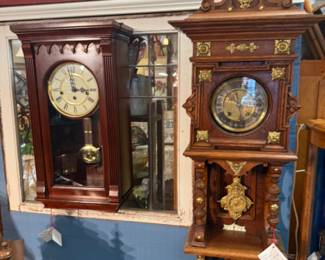 the clock shop features many beautiful time pieces all restored by a master technician