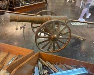Small Brass Firecracker Cannon  Civil War model 