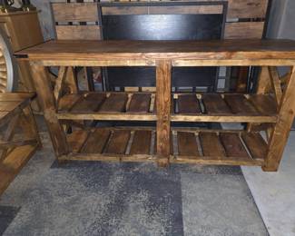 Rustic farmhouse console table