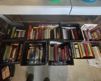 Mini cookbooks including Keto & vegetarian lots of Christian books and bible college books