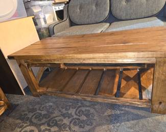 Rustic farmhouse coffee table