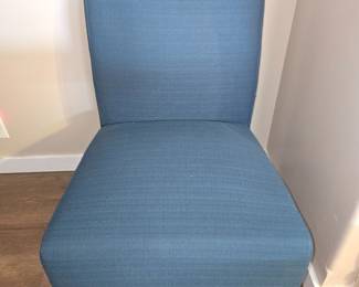 Modern Blue armless chair