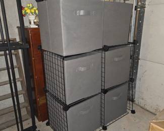Storage cubes and rack