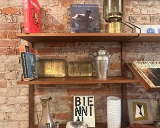 Dansk candleholders read in Barton bowl Italian ceramic base