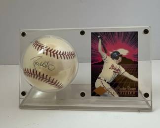 Ryan Klesko Autographed Baseball and Card