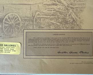 Ben Hampton "Sorghum Mill" Limited Edition Print, Unframed