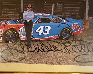 Richard Petty Autographed Photo and Alabama Salutes Richard Petty Event Ticket