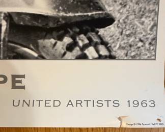 The Great Escape Movie Poster Steve McQueen on Motorcycle