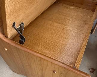 Oak Breakfast Nook Dining Set with Storage Benches