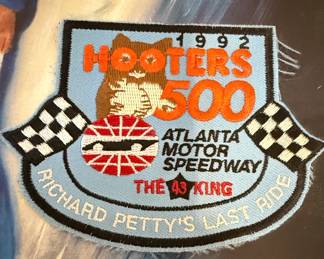 NASCAR Race Memorabilia Lot Hooters Richard Pettys Last Ride Miller Patches