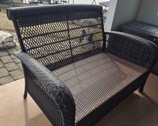 Wicker Loveseat